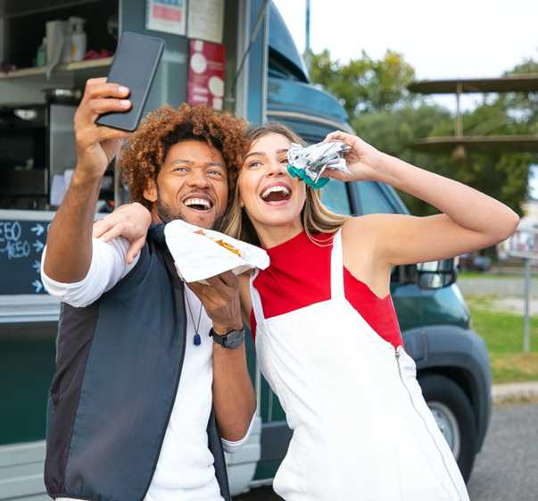 Foodtruck selfie