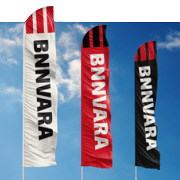 Vlaggen met logo BNNVARA