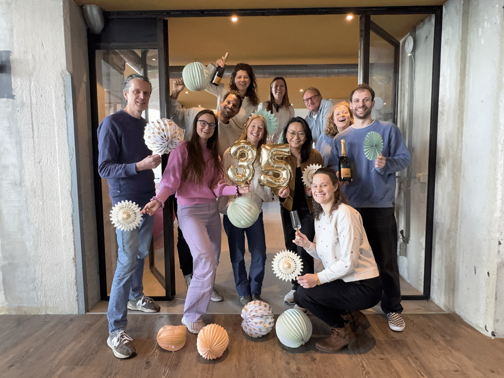 Groep collega's